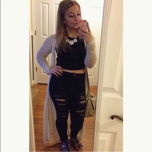 Charlotte Russe knitted long cardigan